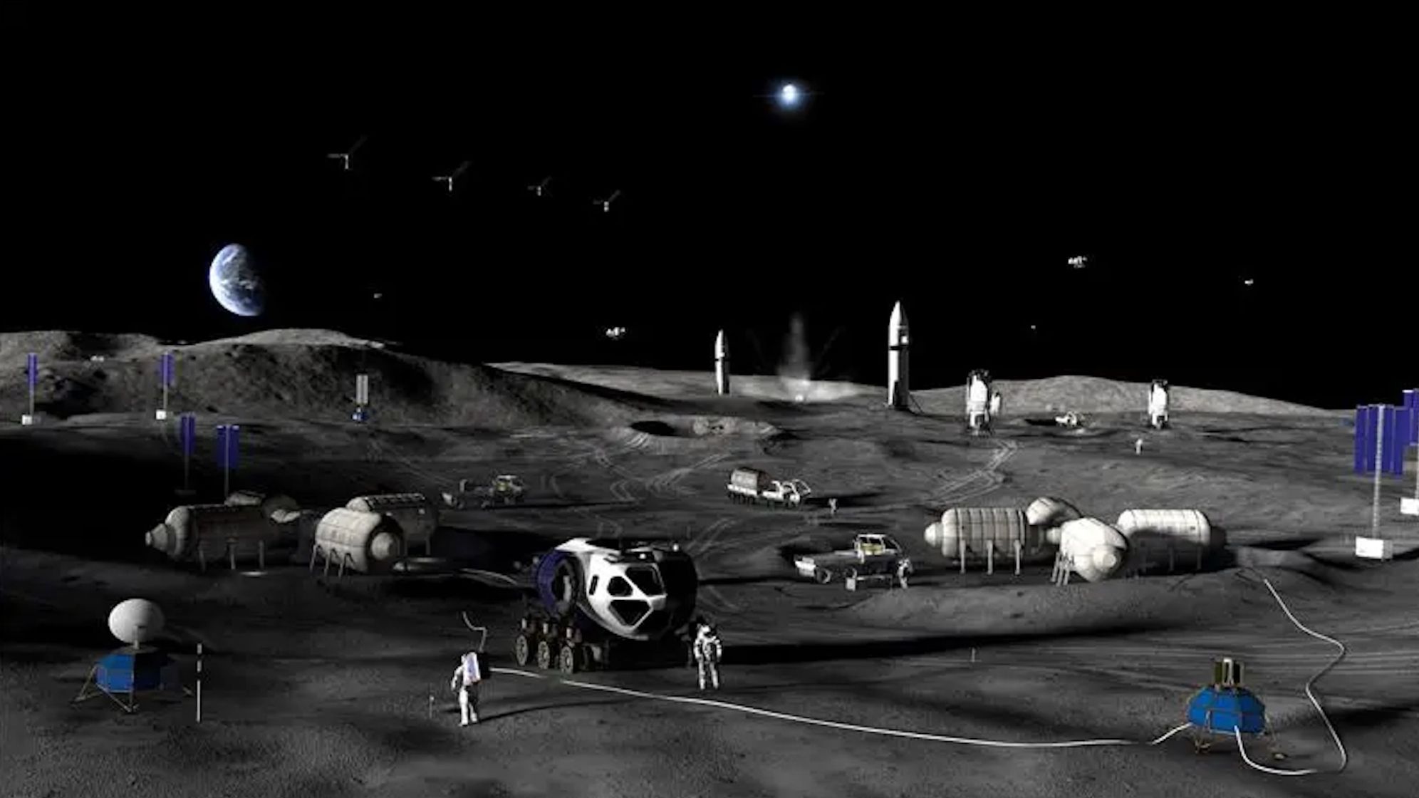 Study suggests six astronauts optimal for lunar base operations with biweekly resupply