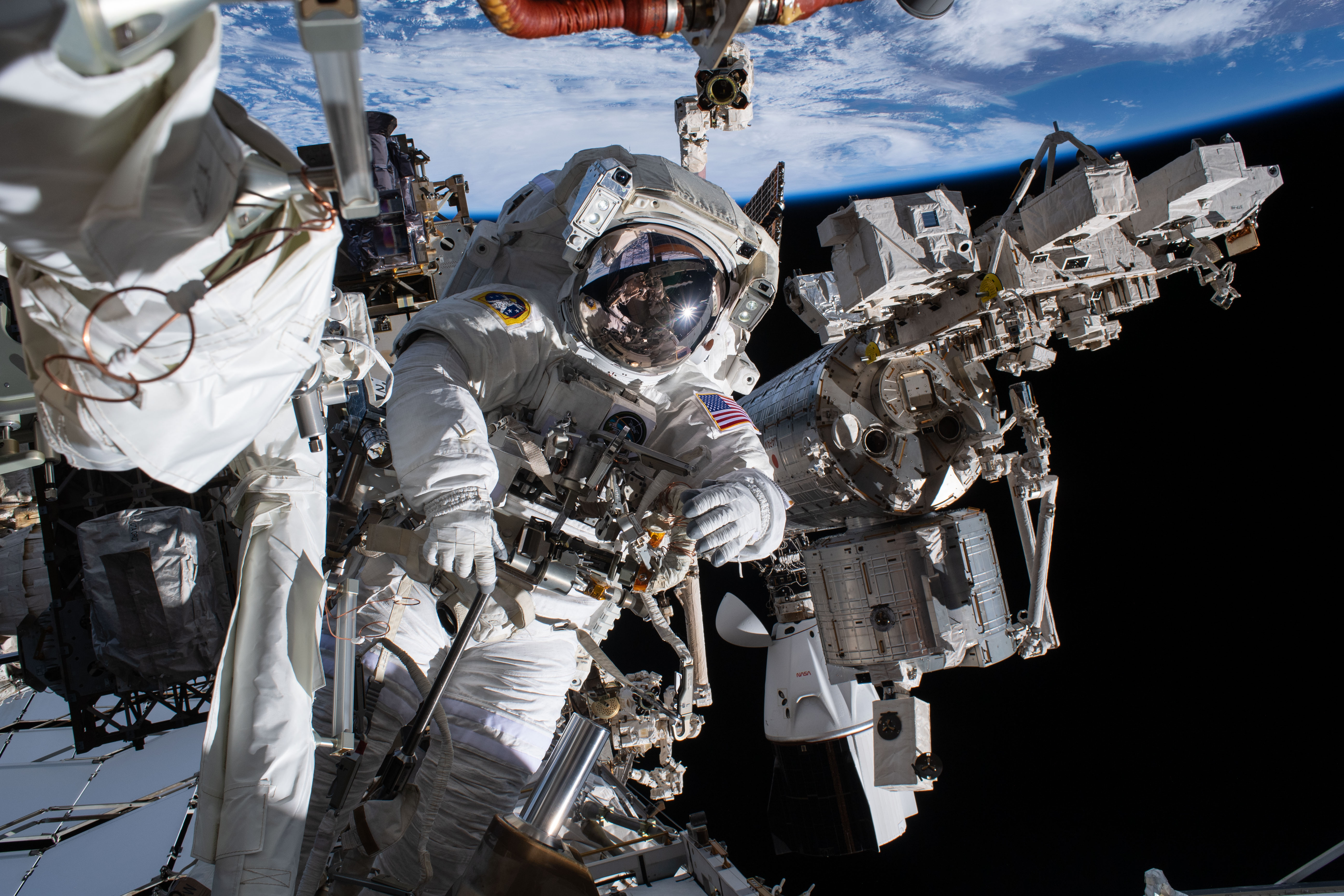 Chris Williams wraps eight-month space station mission with cancer research and spacewalks