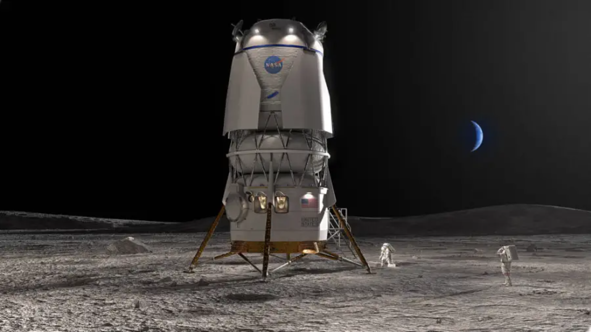 Study warns lunar lander exhaust could contaminate ancient moon ice